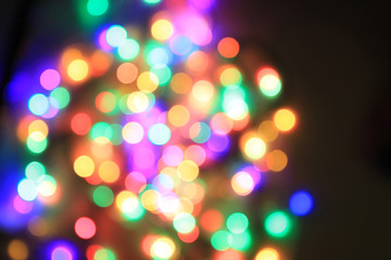 Obraz premium color christmas lights texture