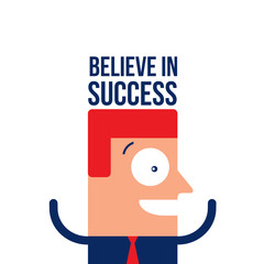 Happy excited businessman Business success concept