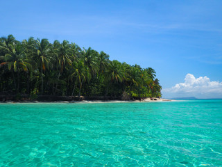 Island Cayo Zapatilla in Bocas del Toro, Panama