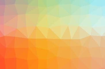 Illustration of orange poligon nice multicolor background.