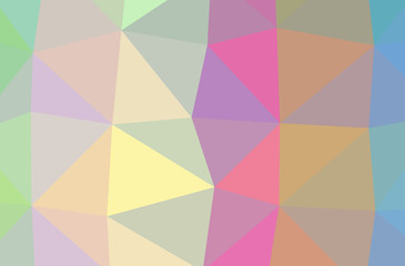 Obraz premium Illustration of abstract low poly orange horizontal background.