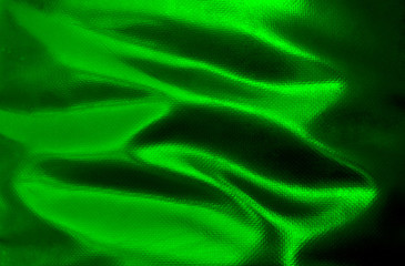 Green drapery texture of rough leather fabric