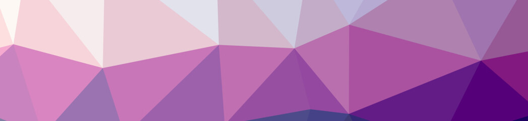 Illustration of abstract low poly pink banner background.