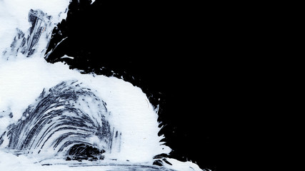White expressive brush strokes for creative, innovative, interesting backgrounds in zen style
