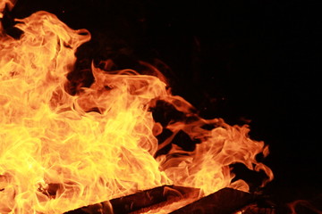Flame closeup