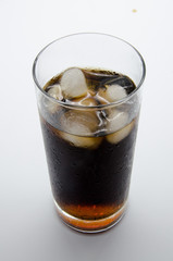 cold soda with ice