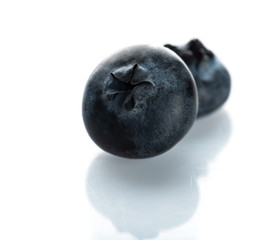 Tasty blueberries isolated on white background