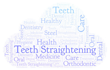 Teeth Straightening word cloud.