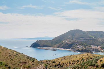 South of France. Mediterranean sea landscape. 