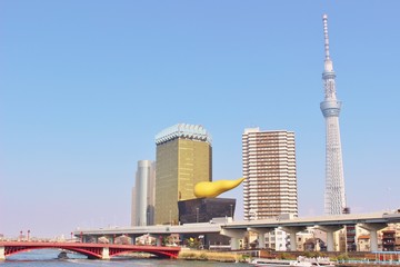 Naklejka premium 東京スカイツリーの街