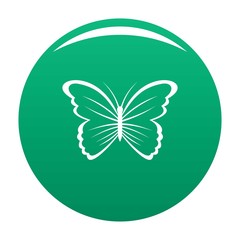 Butterfly in nature icon. Simple illustration of butterfly in nature vector icon for any design green