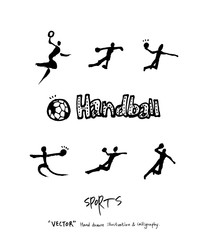 스포츠 포스터 / 손으로 그린 스포츠 그림