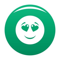 Love smile icon. Vector simple illustration of love smile icon isolated on white background