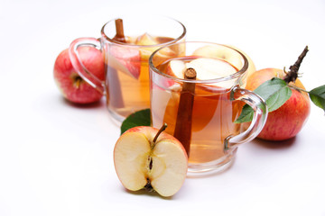 Apple Tea with Cinnamon in it