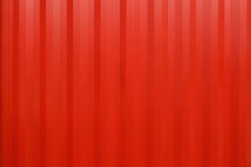 Red color of steel wall container