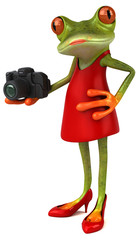 Fun frog - 3D Illustration