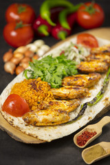 chicken shish kebab turkish tavuk sis traditional turkish food