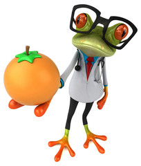 Obraz na płótnie Canvas Frog doctor - 3D Illustration