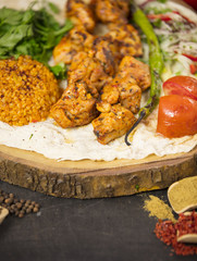 chicken shish kebab turkish tavuk sis traditional turkish food
