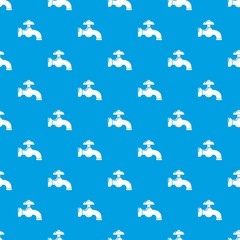 Water tap pattern vector seamless blue repeat for any use