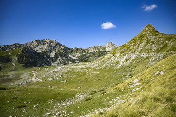 Fototapeta na wymiar National Park Durmitor landscape. Mountains Durmitor in Montenegro.