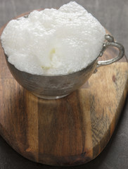 traditional turkish beverage ayran made with yogurt and water