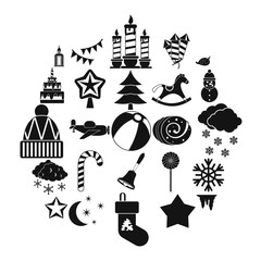 Cult icons set. Simple set of 25 cult vector icons for web isolated on white background