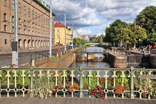 Gothenburg lock in Sweden