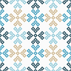 Seamless vector background with decorative snowflakes. Winter pattern. Can be used for wallpaper, textile, invitation card, wrapping, web page background.