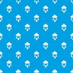 Shower head pattern vector seamless blue repeat for any use