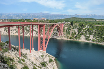 Bridge over the river in Dalmatien