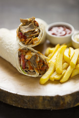 traditional turkish food cag kebab