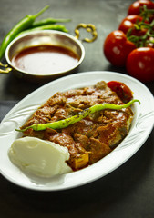 traditional turkish food cag kebab