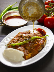 traditional turkish food cag kebab