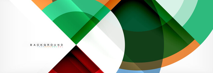 Vector circle abstract background