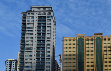 Fototapeta na wymiar typical architecture in United Arab Emirates