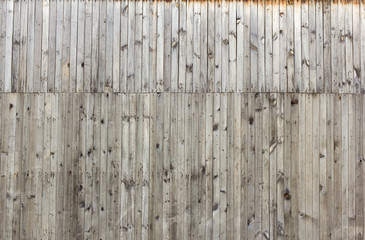 wooden background, wall of thin boards with lots of nails