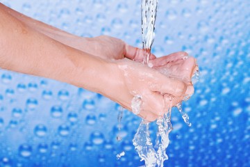 Fototapeta premium Washing hands.