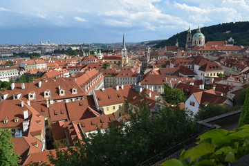 Fototapeta na wymiar Panoramic View of Prague from Prague Castle