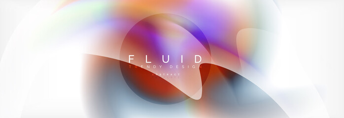 Abstract background holographic liquid colors design