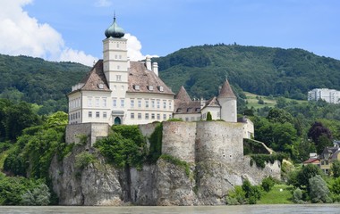 Fototapeta na wymiar Schönbühel Castle on the Danube, Wachau Valley, Austria