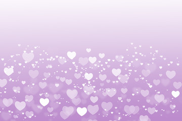 Valentine's day background purple with hearts white