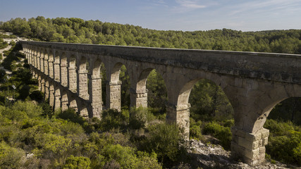 Pont del Diable. Roman aqueduct of Tarragona, Catalonia, Spain
