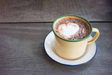 Hot chocolate with cream