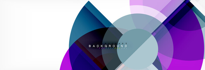 Fototapeta premium Vector fantastic circle modern geometric background template
