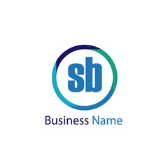 Initial Letter SB Logo Template Design