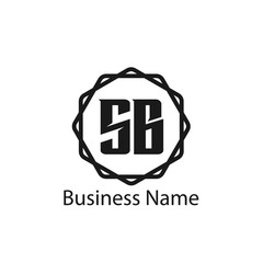 Initial Letter SB Logo Template Design