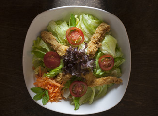 salad with different vegetables