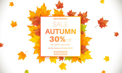 Season sale banner