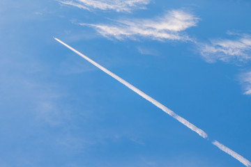 Airplane raise head up to the sky, business growth concept.